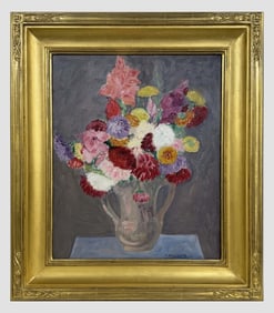 ADAM WALKOWITZ "STILL LIFE, FLOWERS " OIL/ CANVAS (1878 - 1965) 20 1/2" X 24"