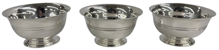 3 STERLING SILVER TIFFANY & CO. BOWLS APPROX. 26.75 TROY OZ