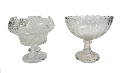 2 -19THC. CRYSTAL COMPOTES, 1 IRISH & 1 AMERICAN