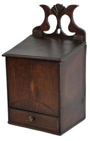 INLAID WALL BOX WITH DRAWER 13" X 7 1/2" X 6 1/4"