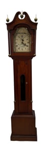 SILAS HOADLEY TALL CASE CLOCK 88 1/2" X 18 3/4"  X 11 1/4"