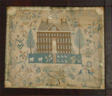 Architectural Sampler By Rebecca Haines, 1820: Architectural Sampler By Rebecca Haines, 1820