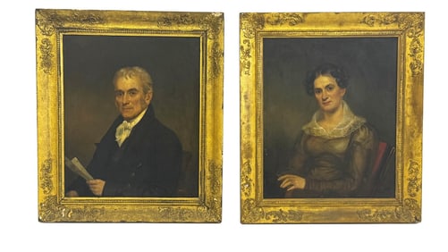 PR OF AMERICAN SCHOOL PORTRAITS, IN ORIGINAL UNTOUCHED CONDITION 30" X 25" EACH