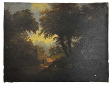 AMERICAN BARBIZON SCHOOL LANDSCAPE, OIL / CANVAS UNSIGNED,  22" X 30"