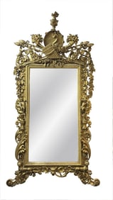 SENSATIONAL LOUIS XVI PIER MIRROR, WITH ASPINWALL FAMILY PROVENANCE  99" X 55"