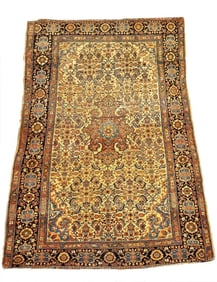 IVORY FIELD FERAGHAN SAROUK  CARPET 75" X 50"