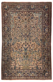 SAROUK PRAYER RUG, 79 1/2" X 52"