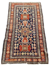HAMADAN AREA RUG WITH CAUCASIAN DESIGN 84" X 45"