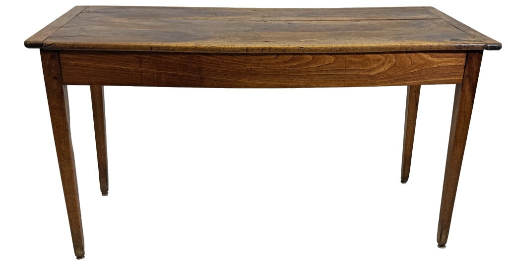 STRONGLY GRAINED WALNUT 3 BOARD TOP  WORK TABLE WITH DRAWER 28 1/2" X 52 1/2" X 24 1/2" (1 of 7)