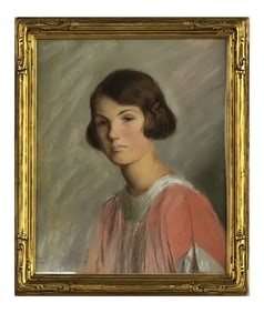 PASTEL PORTRAIT BY LILLA CABOT PERRY 22" x 18"