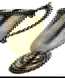 AMERICAN COIN SILVER CUP PROB. BY GALE & MOSLEY C. 1820 5 3/4' TALL APPROX. 8.7 TROY OZ: AMERICAN COIN SILVER CUP PROB. BY GALE & MOSLEY C. 1820 5 3/4' TALL APPROX. 8.7 TROY OZ