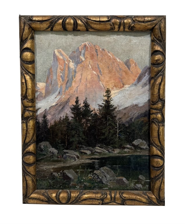 OIL / PANEL "WESTERN LANDSCAPE" 9" X 6 1/2" (1 of 5)