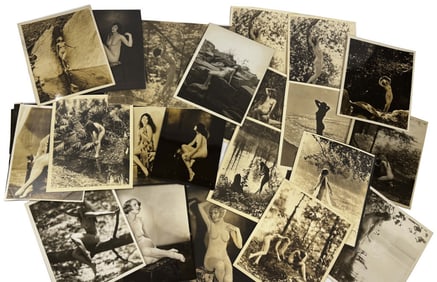 GROUP OF OVER 30 VINTAGE ART PHOTOGRAPHY PRINTS