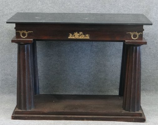 Classical Boston Pier Table w/ Fluted Columns: Classical Boston Pier Table With Fluted Architectural Columns, 49" X 22" X 36" High