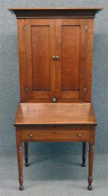 19Th Century Cherry Plantation Desk, 73 3/4 - 19Th Century Cherry Plantation Desk, 73 3/4