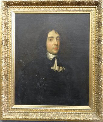 O/C "Portrait Of Eattis Sue, 1656" Circle Of R. Walker: Oil On Canvas "Portrait Of Eattis Sue, 1656" Circle Of Robert Walker, 30" X 25"