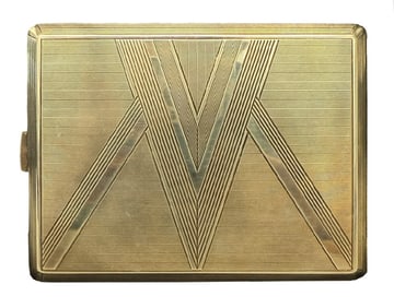 14KT YELLOW GOLD CIGARETTE CASE MARKED .585 APPROX. 3.99 TROY OZ