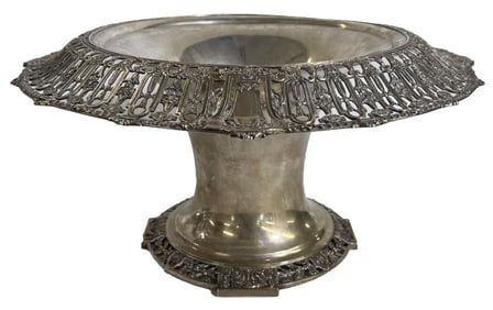 MASSIVE STERLING CENTERPIECE BY DOMINIC & HAFT LAFAYETTE PATTERN 8" X 15 1/2" APPROX. 58.88 TROY OZ