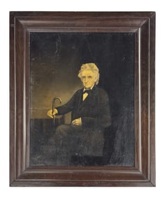 RARE LIFE PORTRAIT OF ANDREW JACKSON, C. 1840, OIL / CANVAS, UNSIGNED  20" X 16"