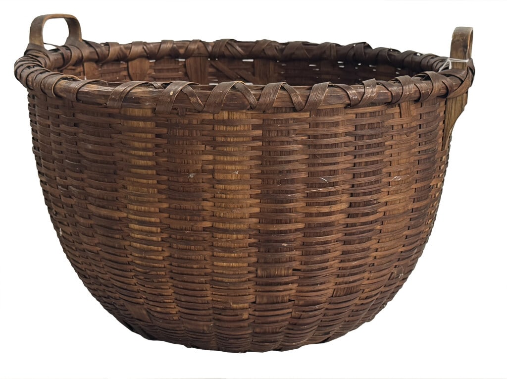 19THC. TACONIC BUSHEL BASKET (1 of 3)