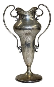 TIFFANY STERLING SILVER VASE 9" TALL APPROX. 15.56