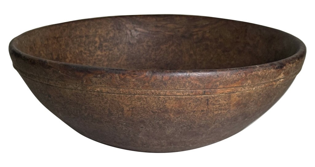 14" AMERICAN BURL BOWL (1 of 3)