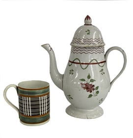 MOCHA WARE MUG & SOFT PASTE DOME TOP TEA POT