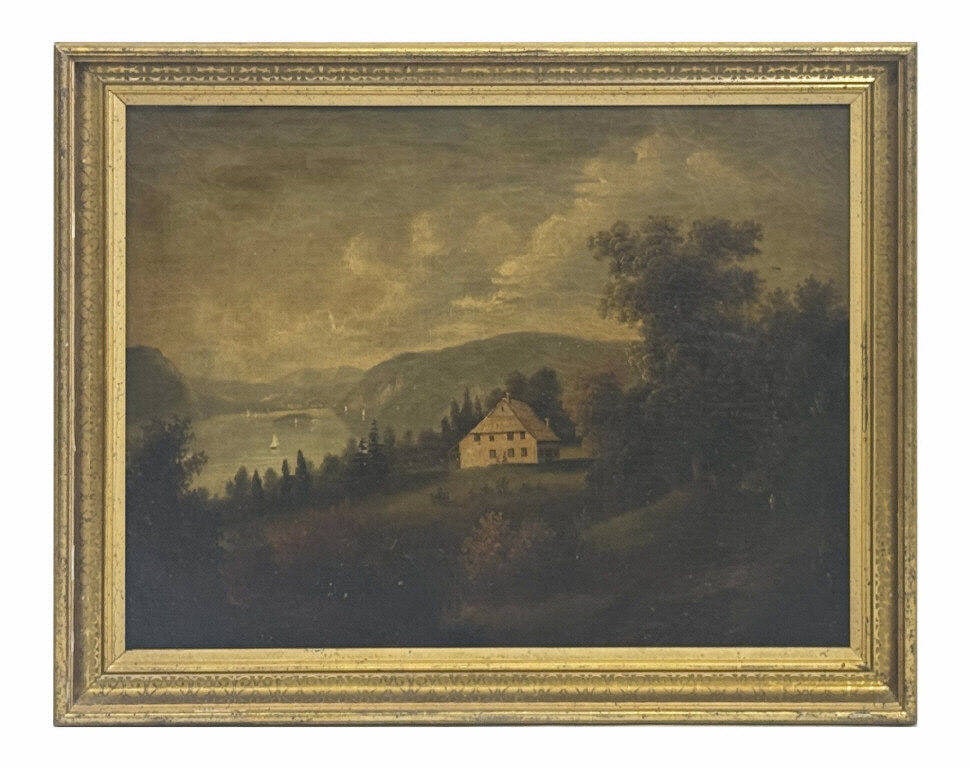 OIL/CANVAS "WASHINGTON'S HEADQUARTERS" NEWBURGH,NY "THE HASBROUCK HOUSE"  24" X 32" (1 of 4)