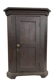 HANGING CORNER CUPBOARD IN ORIGINAL SURFACE 23" TALL X 15 1/2" WIDE