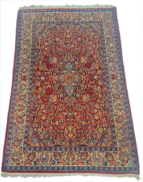 KASHAN AREA RUG, EXCELLENT CONDITION, 82" X 51" (1 of 5)