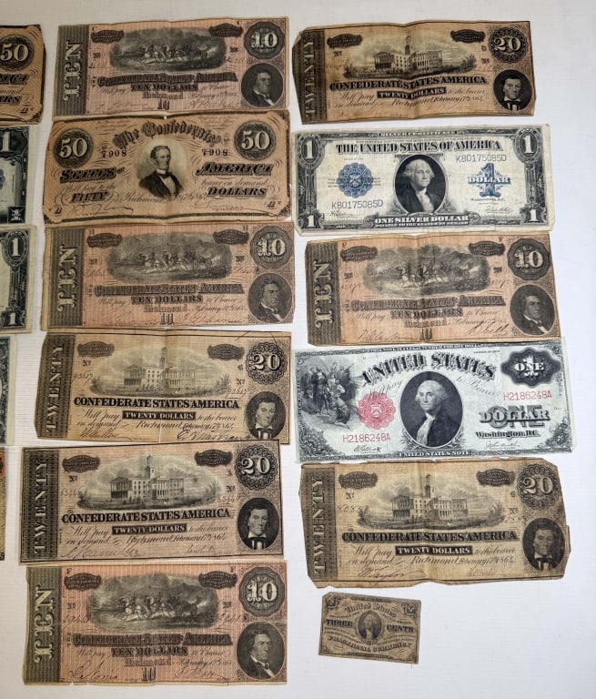 EARLY US & CONFEDERATE CURRENCY - 3