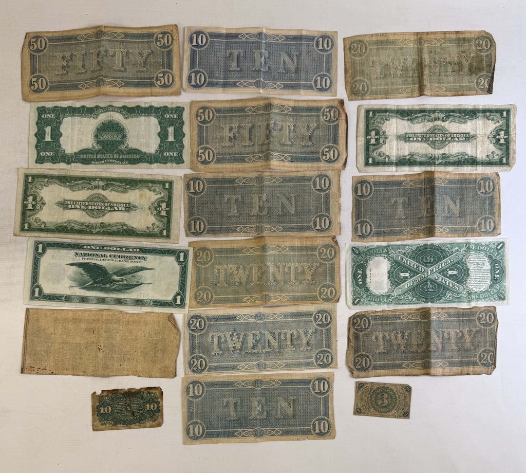 EARLY US & CONFEDERATE CURRENCY - 4