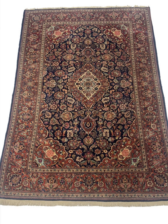 KASHAN AREA RUG, FULL PILE 84" X 55" (1 of 5)