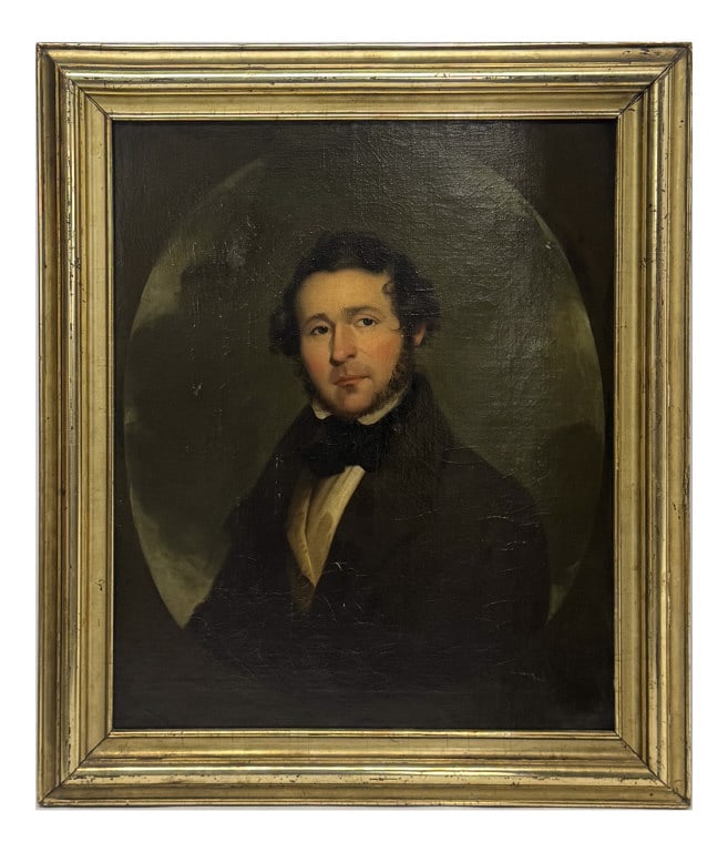 OIL / CANVAS, PORTRAIT ATTRIB TO THOMAS SULLY INITIALED IN VERSO DATED 1831 30" X 25" (1 of 5)