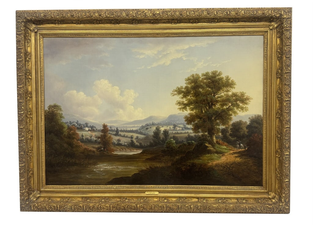 OIL / CANVAS GUNTHER HARTWICK "THE CATSKILLS" (1817-1899) 33" X 48": OIL / CANVAS GUNTHER HARTWICK "THE CATSKILLS" (1817-1899) 33" X 48"