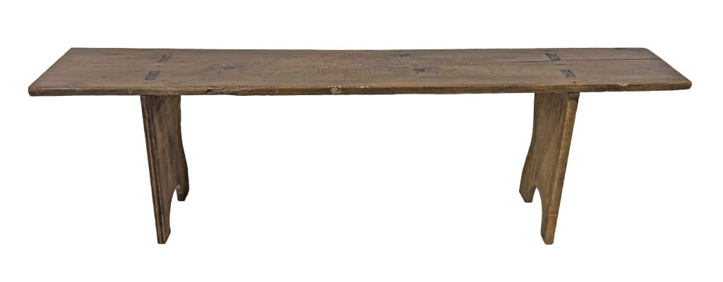 PLANK SEAT BENCH WITH MORTISED CONSTRUCTION 17 1/2" X 63" X 11 3/4" (1 of 5)