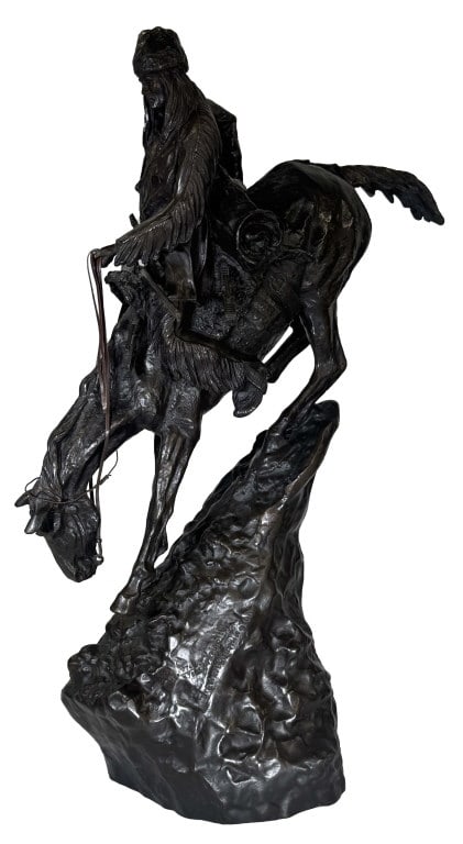 BRONZE LIMITED EDITION FREDERIC REMINGTON "MOUNTAIN MAN" 27" TALL (1 of 8)