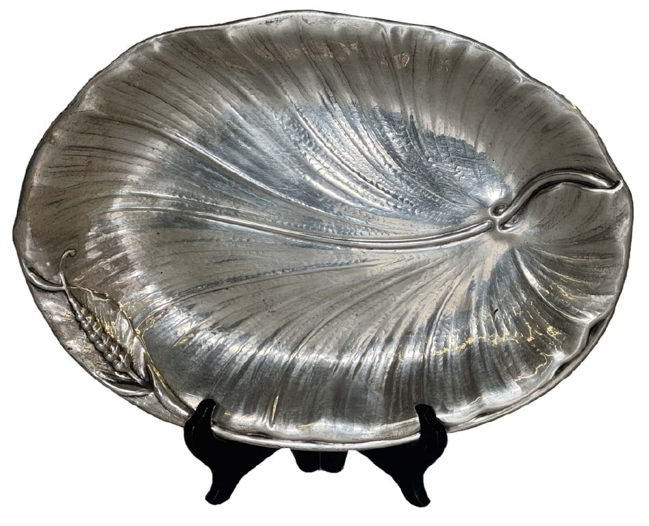INTERNATIONAL STERLING SILVER LEAF PLATE 11" X 8 1/4" APPROX. 16 TROY OZ (1 of 3)