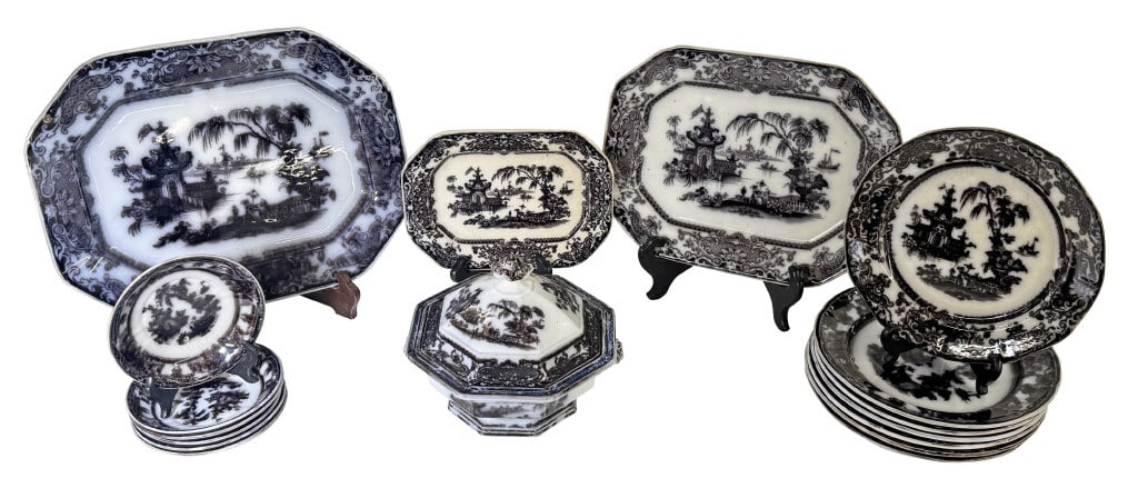 GROUP OF "COREAN " PATTERN MULBERRY IRONSTONE (1 of 12)