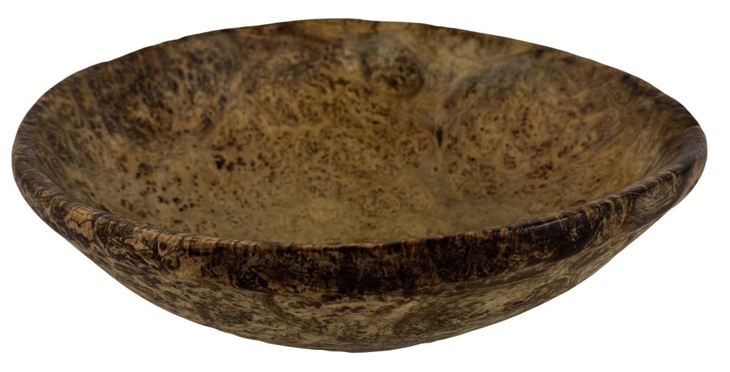 12" AMERICAN 19THC. BURL BOWL (1 of 4)