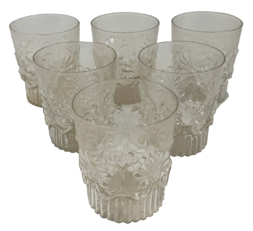 SET OF 6 EARLY CLEAR DRINKING GLASSES (1 of 5)