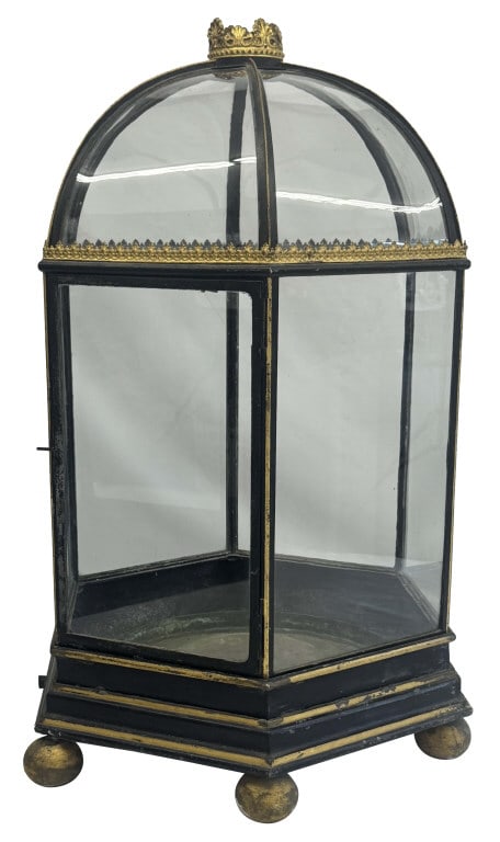 SENSATIONAL 19THC. GLASS EXOTIC PLANT TERRARIUM (1 FLAT PANEL MISSING) 57" X 39" (1 of 5)