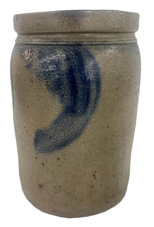 PA COBALT DECORATED STORAGE JAR 10" X 6" (1 of 6)