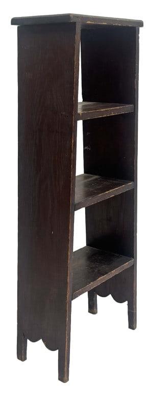 UNUSUAL COUNTRY SPLAY LEG STANDING SHELVES 43" TALL X 16 1/2" WIDE X 8 1/2" (1 of 5)