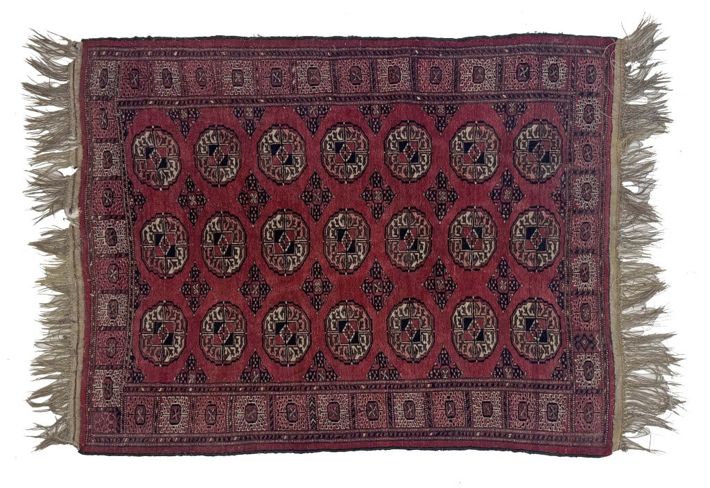 TURKOMEN BOKARA - IRANIAN SCATTER RUG 60" X 44" (1 of 4)