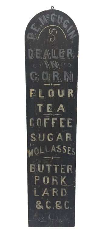 COUNTRY STORE SIGN FROM P.E. MC GUGIN 60" X 13 3/4" (1 of 4)