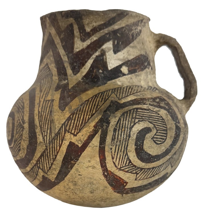 ANASAZI NATIVE AMERICAN PRE CONTACT POT / PITCHER C. 1200 6 1/2" X 6 1/2" (1 of 6)