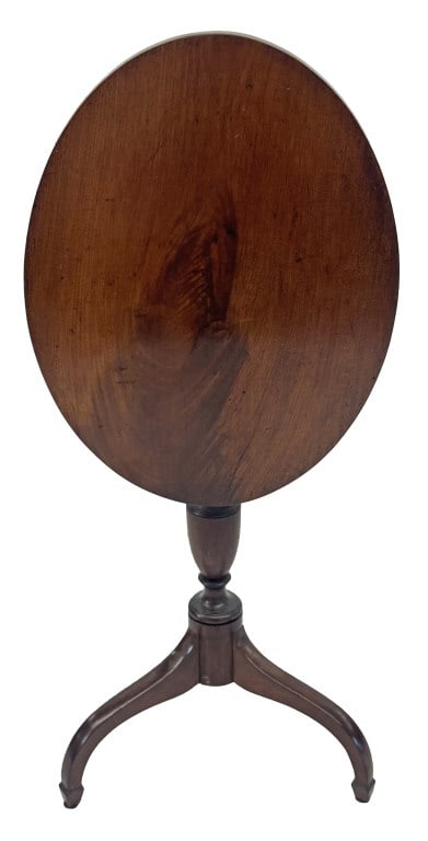 AMERICAN C. 1800 SPADE FOOT TILT TOP CANDLESTAND 29 1/2" X 24 1/2" X 18 1/2" (1 of 5)