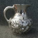 Whiting Sterling Silver Hand Chased Pitcher