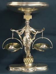 Sterling Silver Figural Centerpiece Hallmarked KB